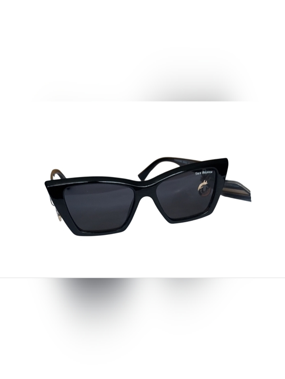 True Religion Sunglasses Black Frame W/Charm Case, Box, Cloth NWT - Picture 2 of 11